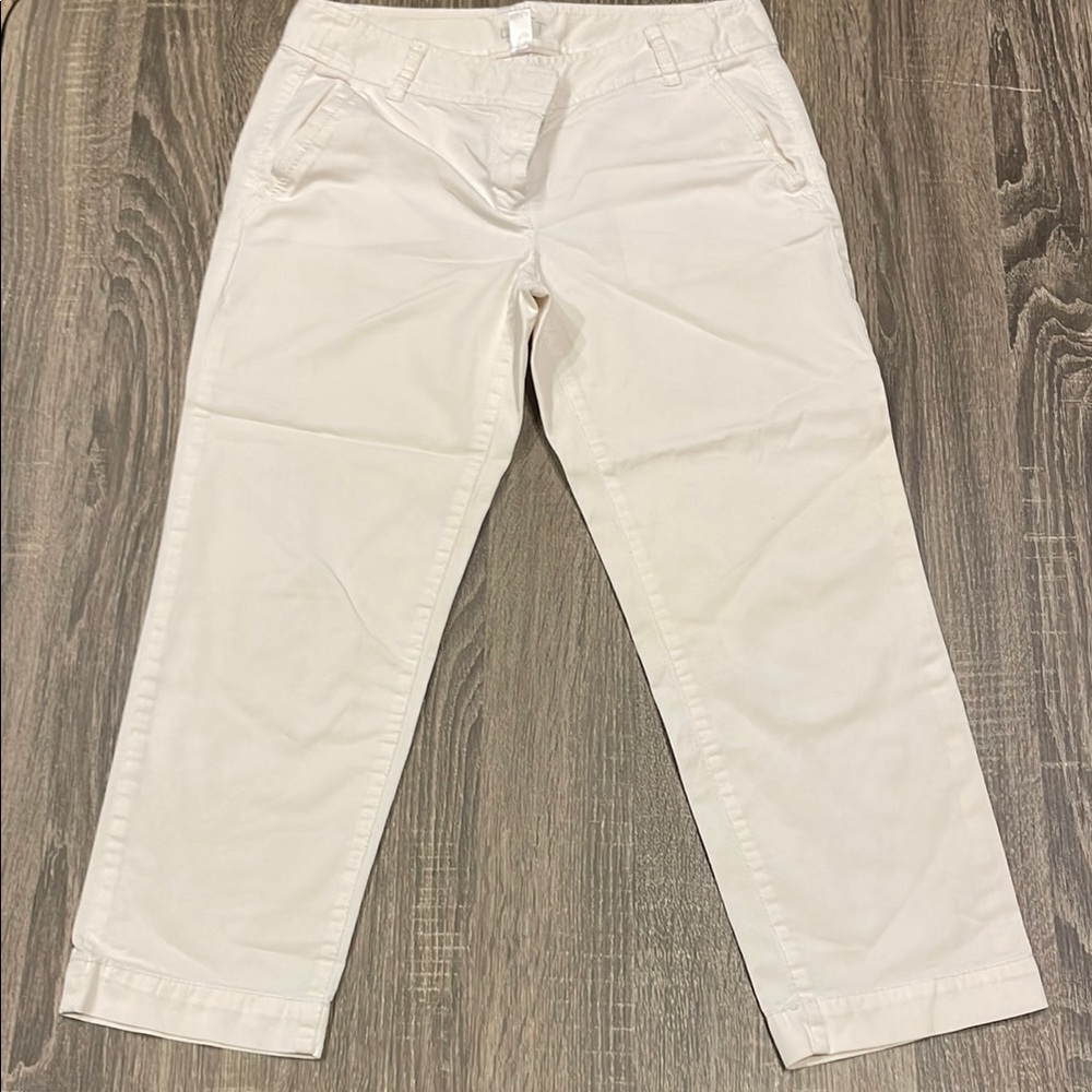 White Capri Pants